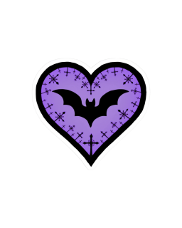 Purplegothicbatheart Emoji