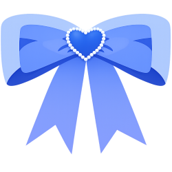 Blueheartbow Emoji