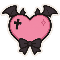 Gothpinkheartx2 Emoji