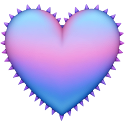 Pinkvioltetblueheart Emoji