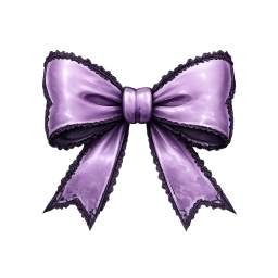 Lavendersatinbow Emoji