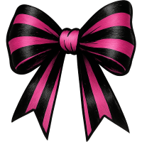 Blackandpinkbow Emoji