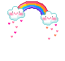 rainbowraininghearts Emoji