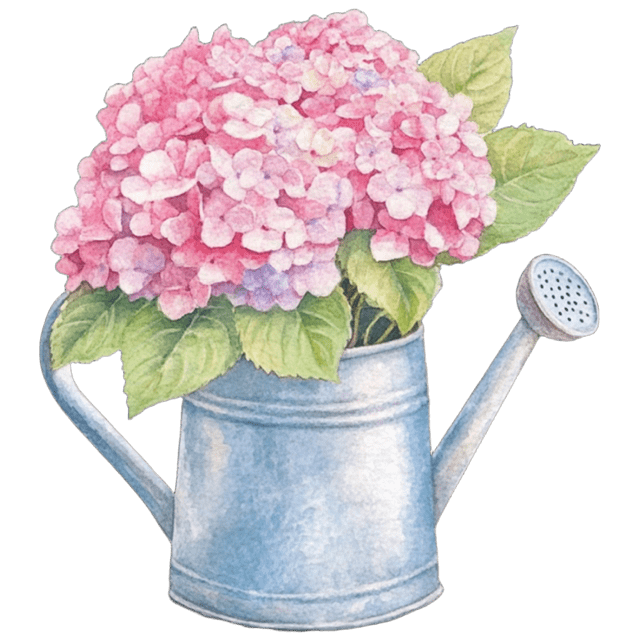 WCHydrangeaWateringCan Emoji