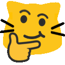 ameowthinkingsmirk Discord Emoji