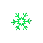 Lightgreensnowflake Emoji