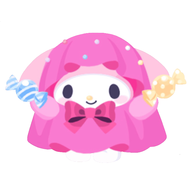 mymelody_pink_ghost Emoji
