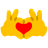 hands_yellow_heart_red_YT Emoji