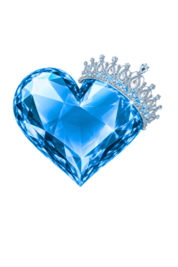 Lightbluerubycrownheart Emoji