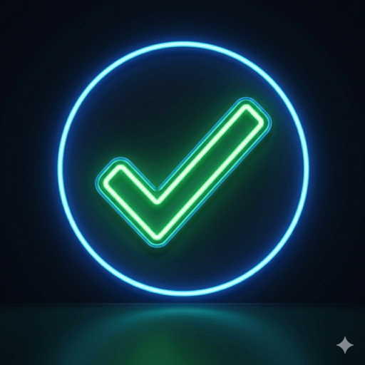 NeonCheckMark Emoji