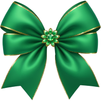 Greenflowerbow Emoji