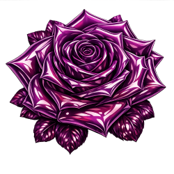 3dpurpleshinyrose Emoji