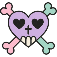 Goth_heart Emoji