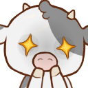 CowSparklyEyes Discord Emoji