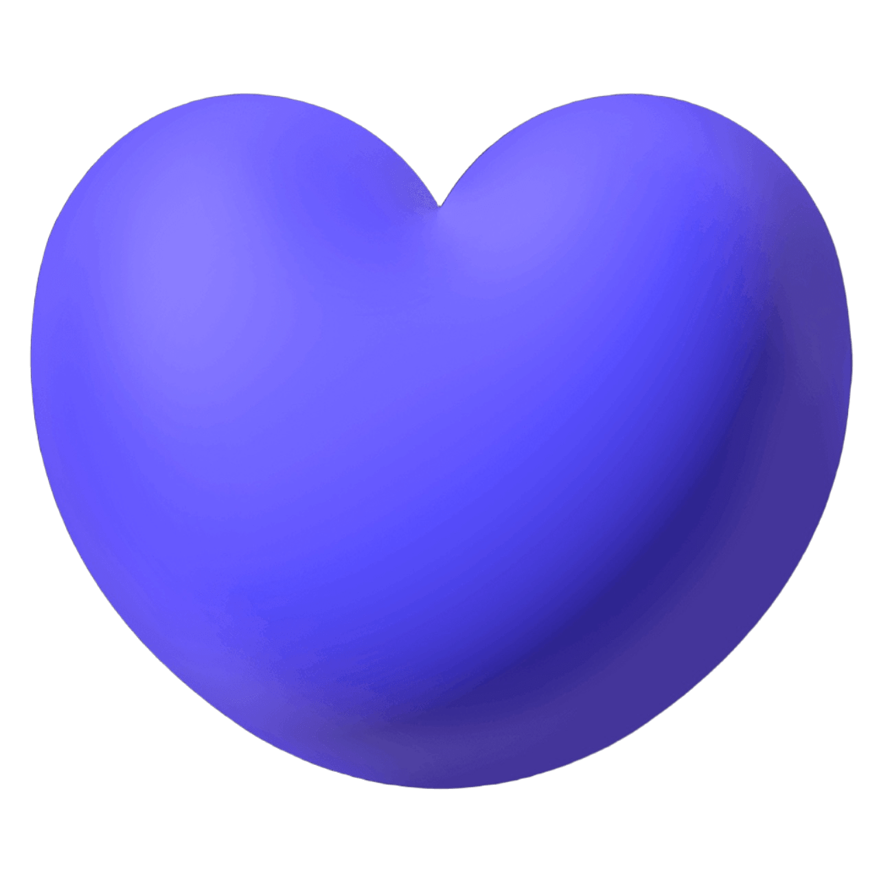 3DHeartBlue Emoji