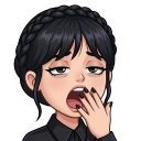 Wednesday_Yawn Emoji