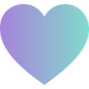 heartteallavendergradient Emoji