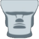 moyai_bigbrain Emoji