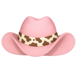 Pinkcow_hat Emoji
