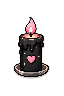 Blackheartcandle Emoji