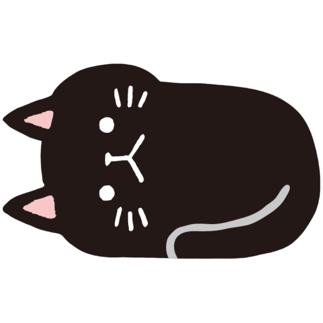 BlackCatLayDown Emoji