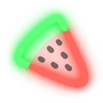 neon_watermelon_v2 Emoji