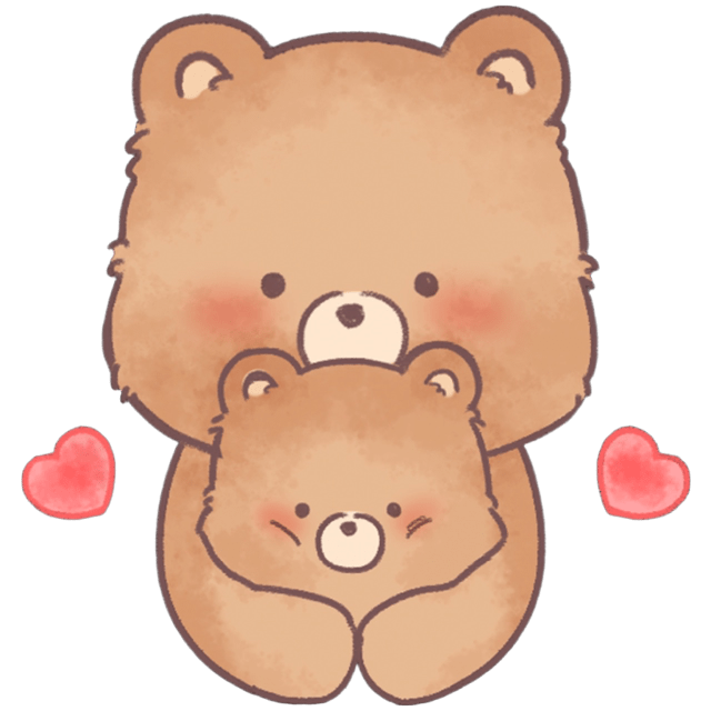 VBBearsCuddle Emoji