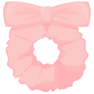 CoquettePinkNowScrunchie Emoji