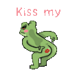 kiss_my_ass_frog Emoji