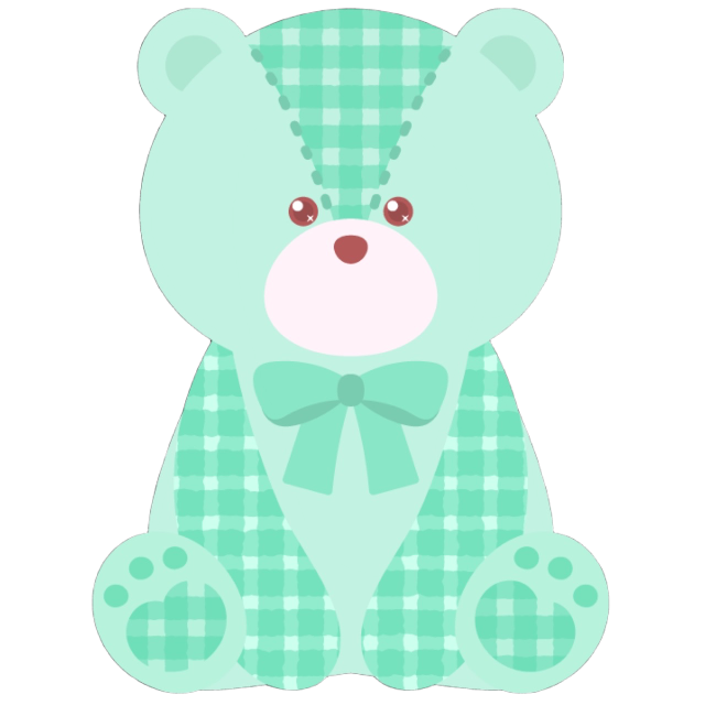TeddyBearSitMint Emoji