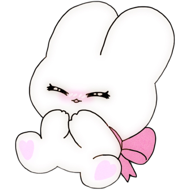 WhiteBunnyExcited Emoji