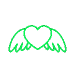 Lightgreenangelheart Emoji
