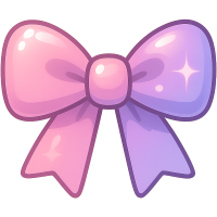 Pink_purple_bow Emoji