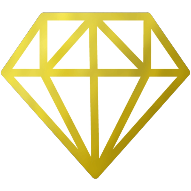 DiamondWhiteAndGold Emoji