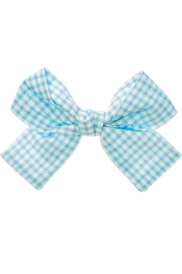 LightBlueGinghamBow Emoji