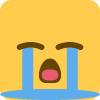 square_sob Emoji