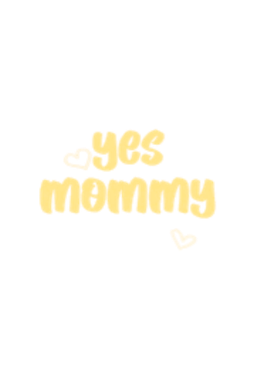Yesmommyyellowtext Emoji