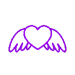 Purple_angel_heart Emoji