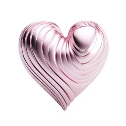 Whitepinkmetallicheart Emoji