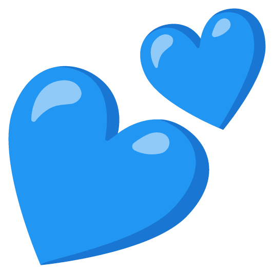 bluehearts Emoji