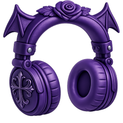 Purplegothicheadphones Emoji