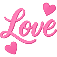 Love_text_pink Emoji