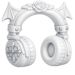 Whitegothicheadphones Emoji