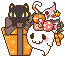 ghosthalloweenkittyscene Emoji