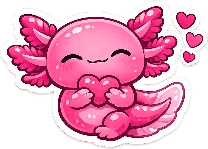 Darkpinkaxelotle Emoji