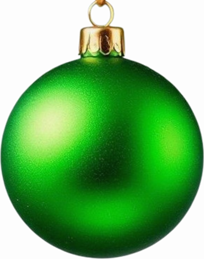 ChristmasBaubleGreen Emoji