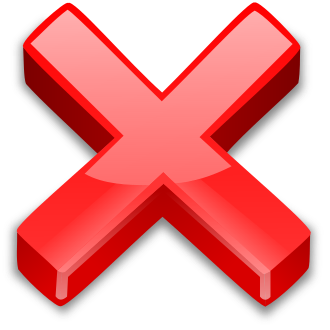 GlossyredcancelX Emoji