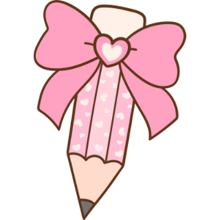CoquettePinkPencil Emoji
