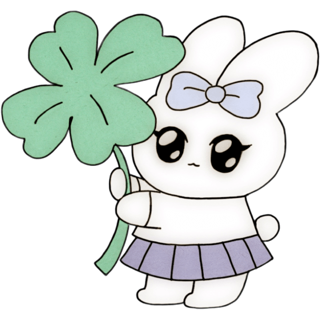 WhiteBunnyClover Emoji