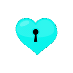 Lightblueheartlock Emoji